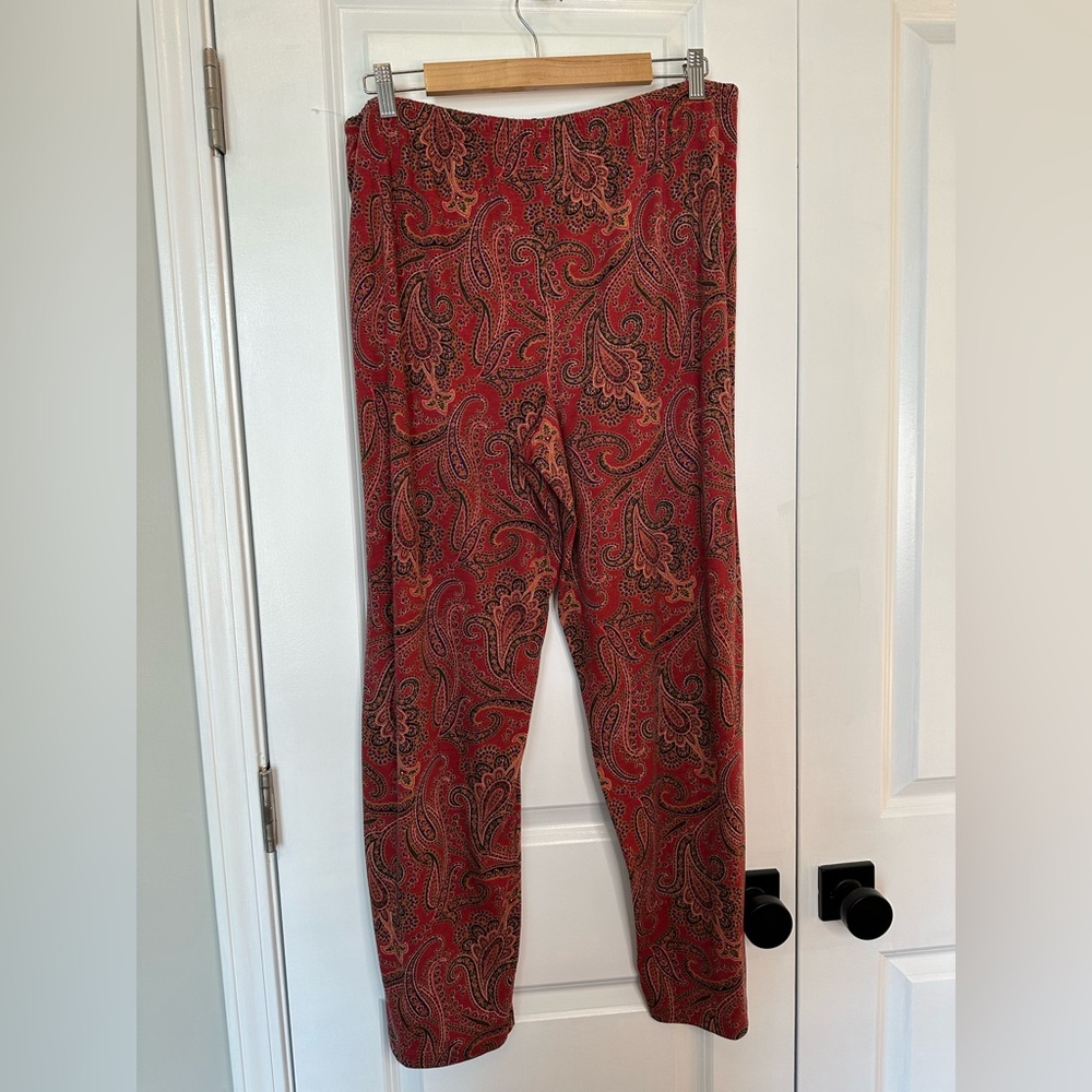 Lauren Ralph Lauren Paisley Cotton-Blend Jersey Sleep Set (Size L) - Picture 11 of 16